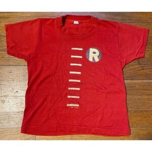 Vintage 1978 DC Comics Robin Kids T Shirt Red Graphic Tee